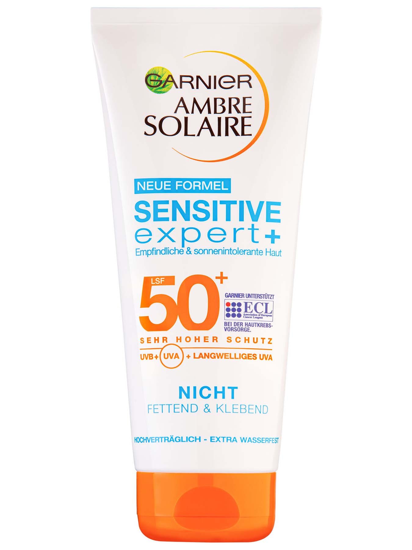 Solaire 50+ Garnier expert Sensitive Ambre Sonnencreme LSF