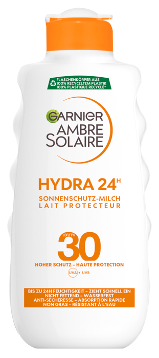 24h Solaire Hydra Sonnenschutz-Milch 30 LSF | Garnier Ambre