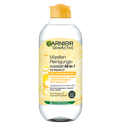 | Vitamin Mizellen Reinigungswasser mit Garnier All-in-1 Garnier